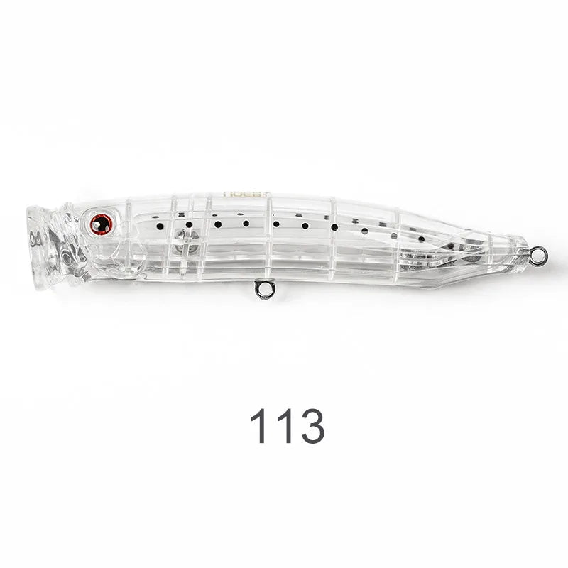 NOEBY Popper Fishing Lure 175mm 73g Topwater Feed Spinning Popper Wobbler Artificial Hard Bait Tuna Amberjack Fishing Lures