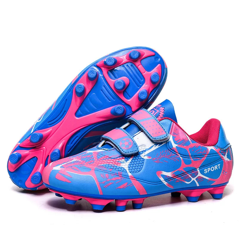 Kids Soccer Shoes FG/TF School Football Boots Boys Girls Cleats Grass Sneakers Child Outdoor Athletic Training Sports Footwear