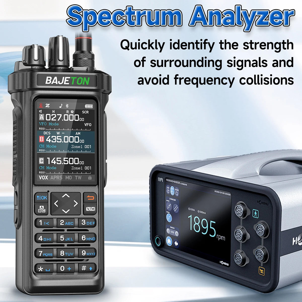 BAJETON BJ-9000 GPS APRS Walkie Talkies 10W CB 27Mhz Receive Bluetooth Programming Long Rang NOAA VOX RT-950 RT-950PRO Ham Radio