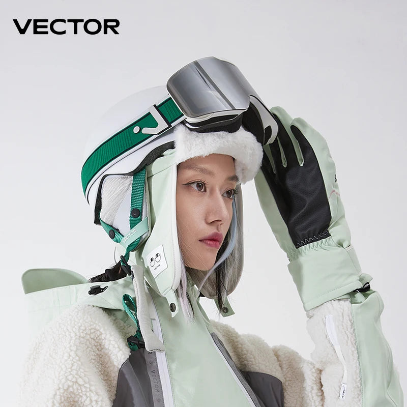 VECTOR Magnetic Ski Goggles with Quick-Change Lens and Case Set 100% UV400 Protection Anti-fog Snowboard Goggles for Men & Women