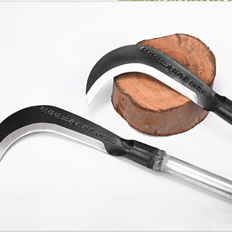 Add long handle sickle wood cutting outdoor lawn mower branch pruning tree cutting machete thickened