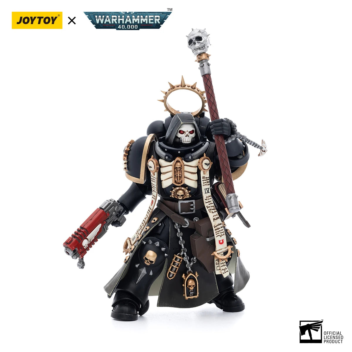 JOYTOY Warhammer 40K 1/18 Action Figures Ultramarines  Primaris Chaplain Brother Varus Figure Toys
