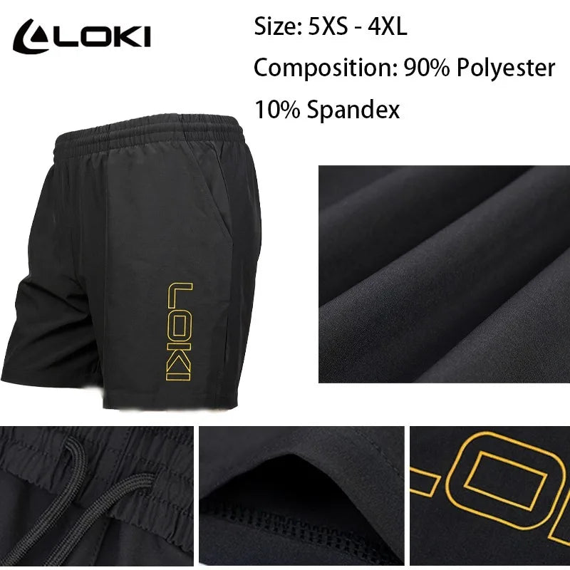 LOKI Table Tennis Shorts for Men&women Summer Quick Drying New Ping Pong Breathable Sports Pants Sweat Wicking Competition Pants