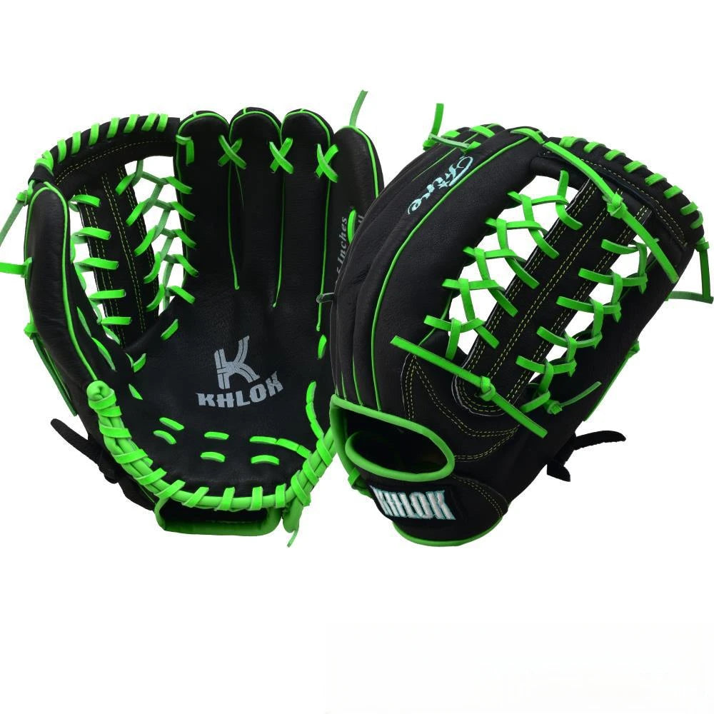 Baseball Glove Pigskin Leather 10.5 12.5 Inch Youth Training