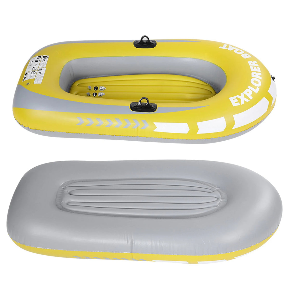 PVC Inflatable Kayak Canoe 2 Person Rowing Air Boat Fishing Drifting Diving