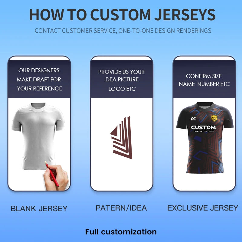 Wholesale Football Jersey Custom Shirt Sublimation Embroidery Logo Team Soccer Shirts Men Training Sportswear Jersey Top Z259049