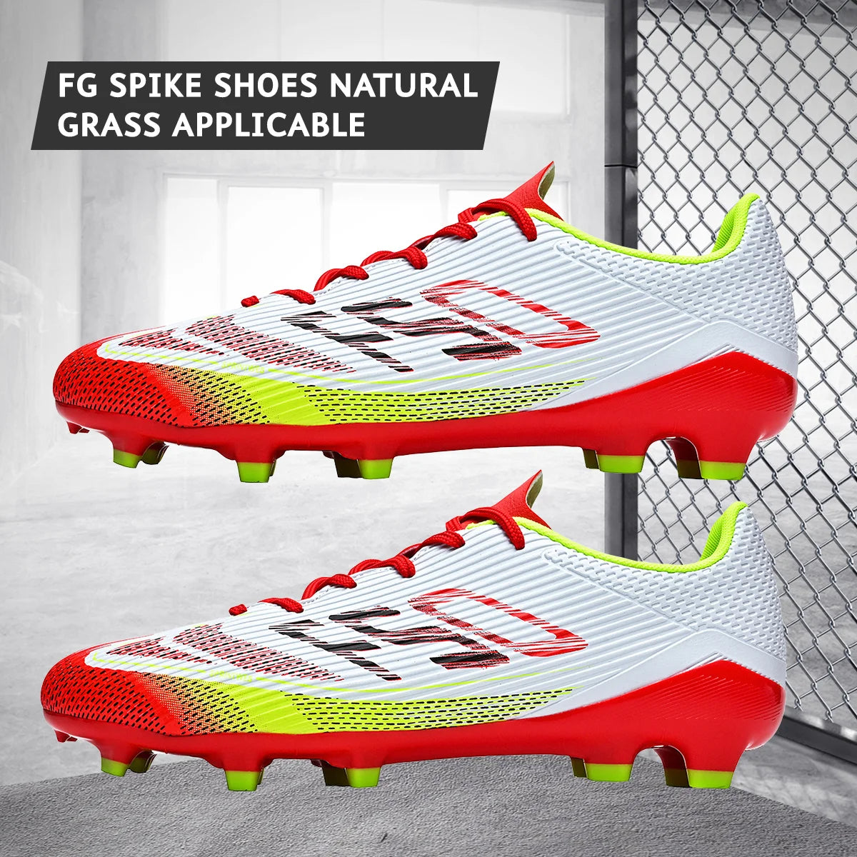 Professional Match Adult AG FG Soccer Cleats Textured PU Upper High-friction TPU Stud Anti-slip Boost Ball Control For Grass