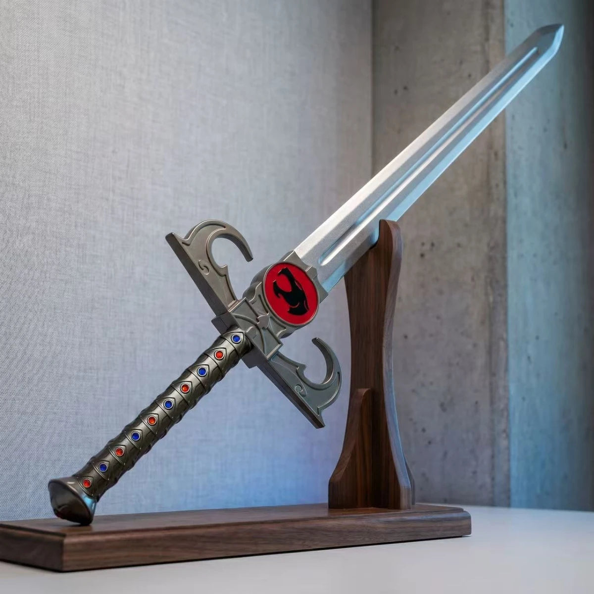 39.37inch 100cm Lion O Sword of Omens Red Emblem Braided Handle Glowing Effect Unsharpened Anime Cosplay Prop