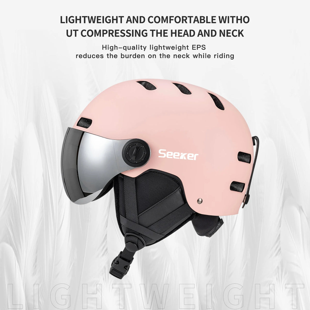 SEEKER upgraded ski helmet men and women super light snowboard skateboard motorcycle snowmobile sun protection goggles ski helme