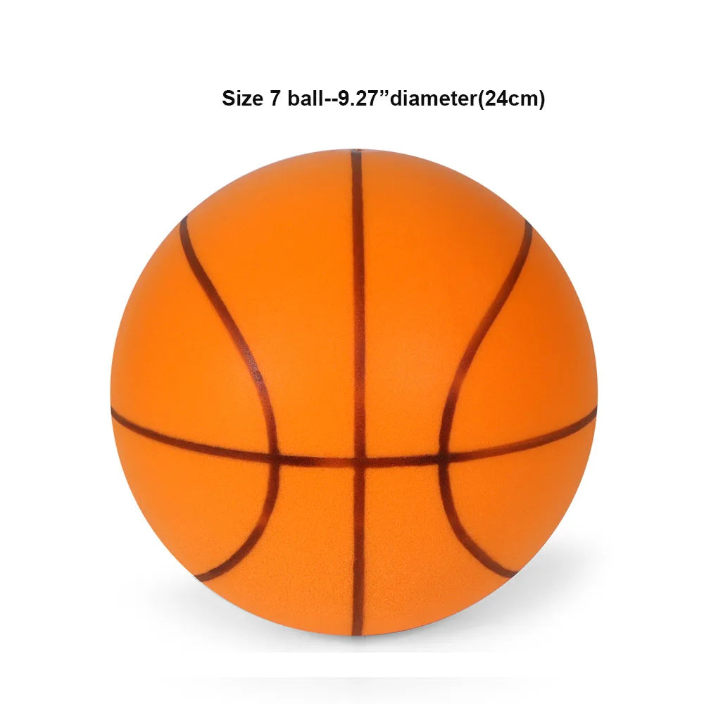 Indoor Silent Basketball Kids Foam Basketball Bouncing No Noise Squeezable Mute Ball Lightweight Sports Toy Ball
