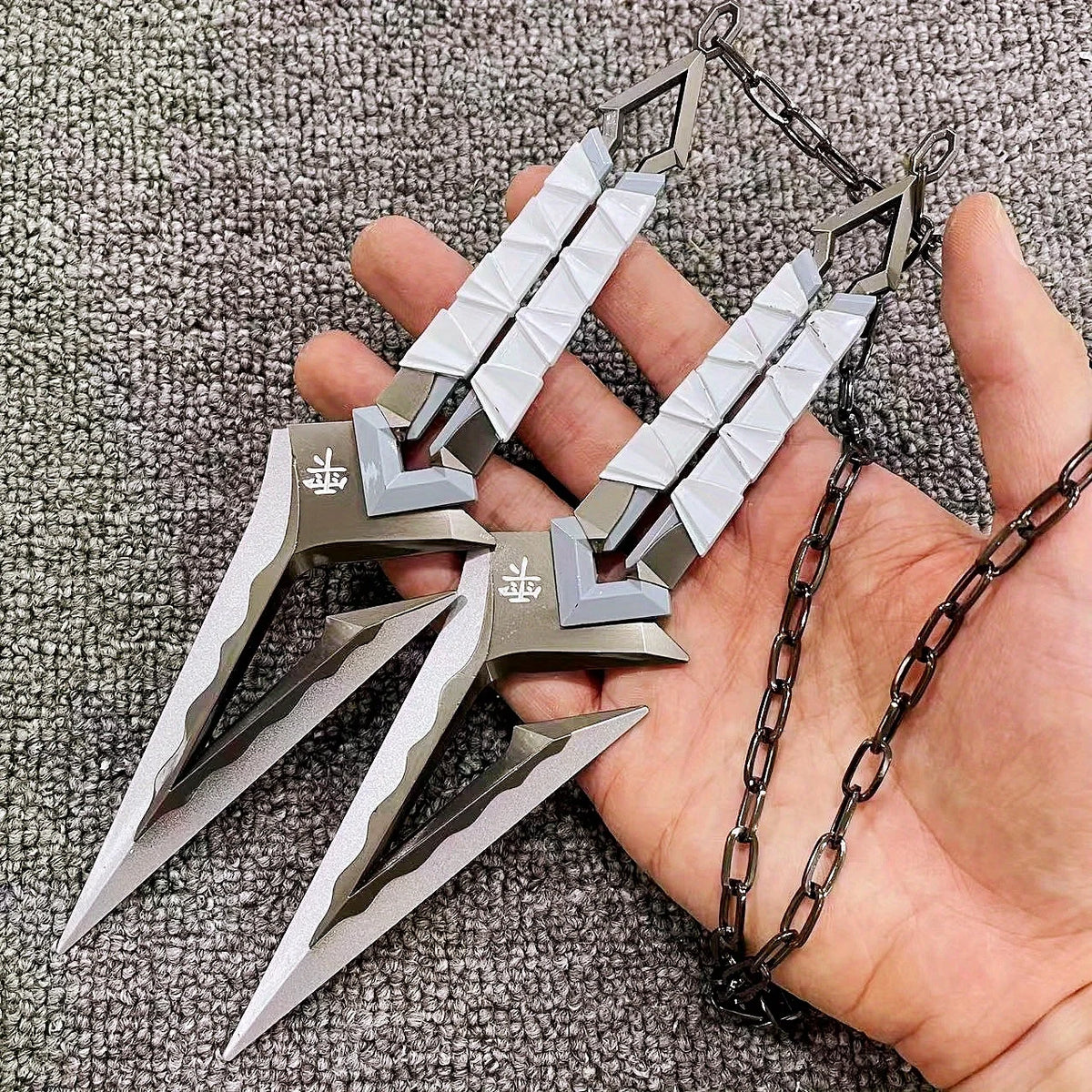 6/8.6inch Valorant Ninja Star Metal Small Sword Anime Cosplay Prop Ninja Kunai Japanese Safe Unsharpened Display Collection Gift