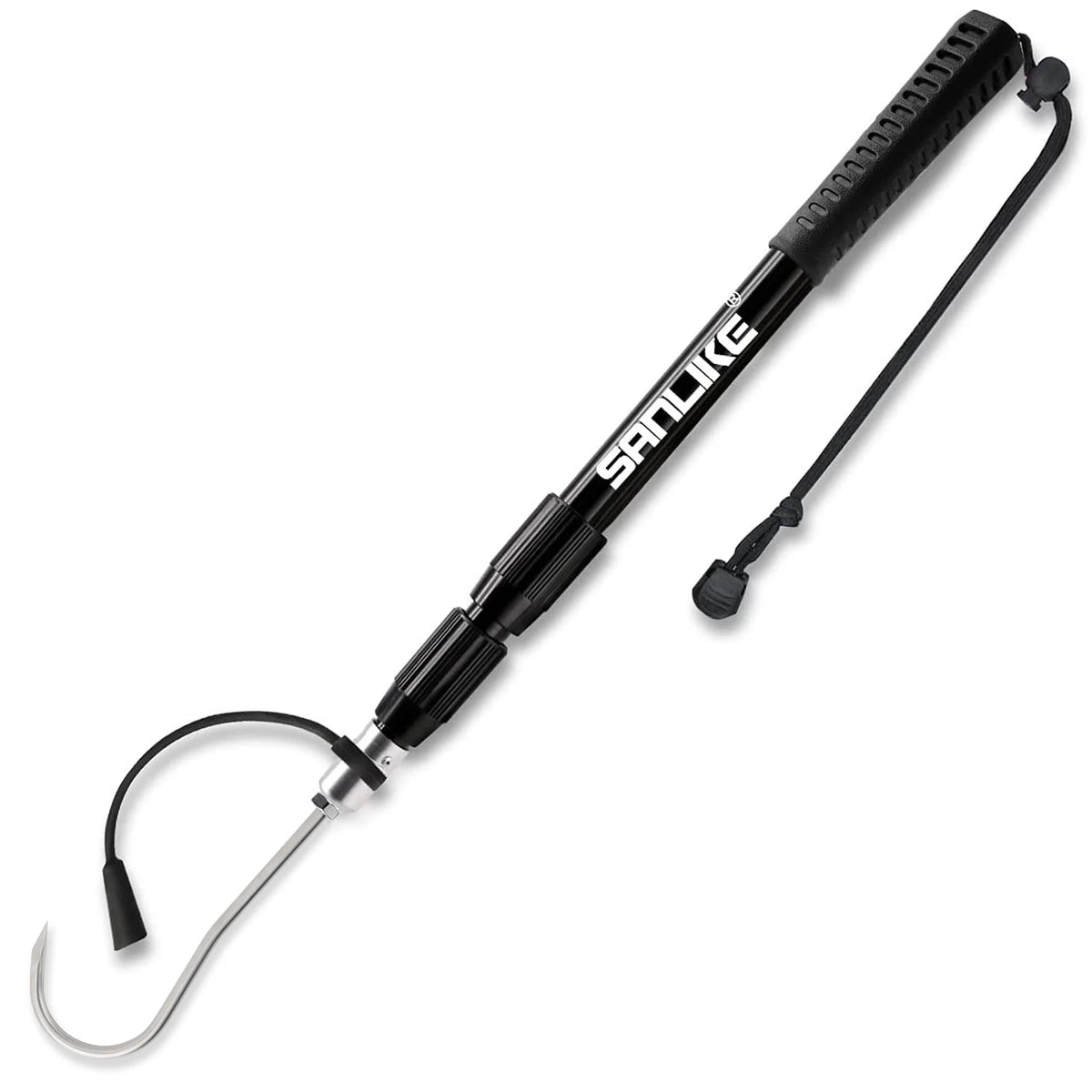 SANLIKE Telescopic Fishing Hook with Stainless Steel Spear Hook Anti-Slip Grip Outdoor Fishing Gear Accessory for Secure Catch
