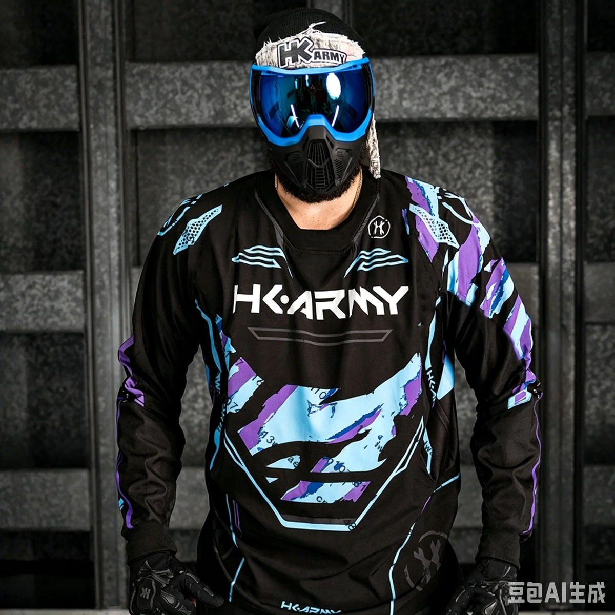 NEW MOUNTAIN BIKE & MOTORCYCLE ENDURANCE PRINTED LONG-SLEEVE SHIRT MEN'S DOWNHILL OFF-ROAD BREATHABLE PAINTBALL RIDING SUIT TOP