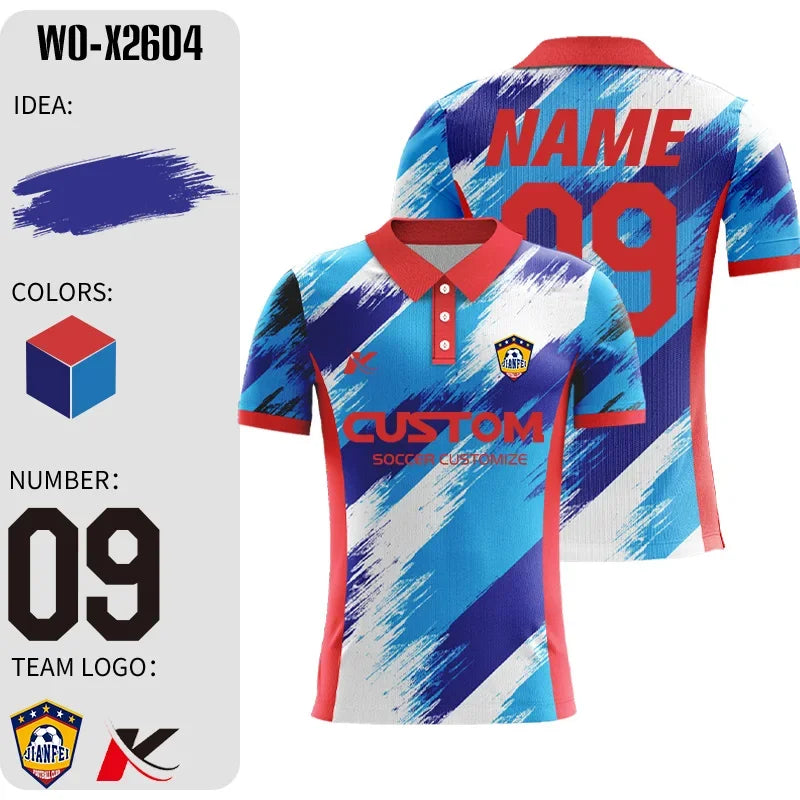 Personalized Sublimation Custom Plus Big Size Soccer Uniforms Football Jerseys Teams Stitched Mens Sets With Embroidered Logo