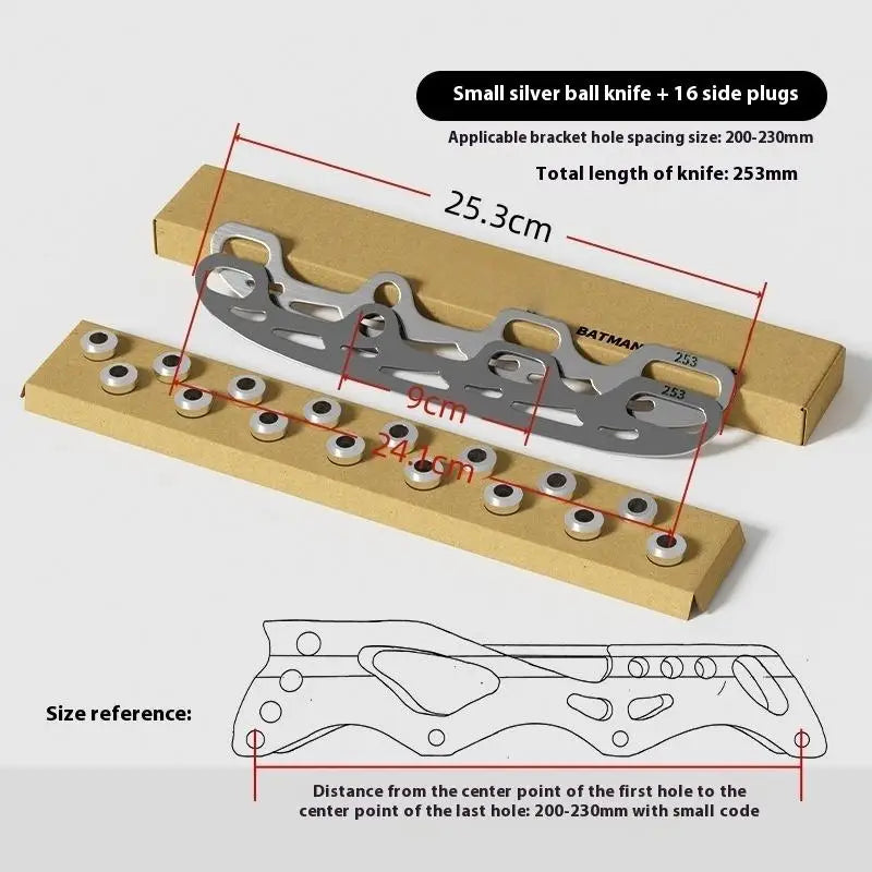 【M】1 Set Ice Skating Blade Stainless Steel Inline Figure Skate Blade For Skate Shoes 220/253/290MM Skating Replacement Blades