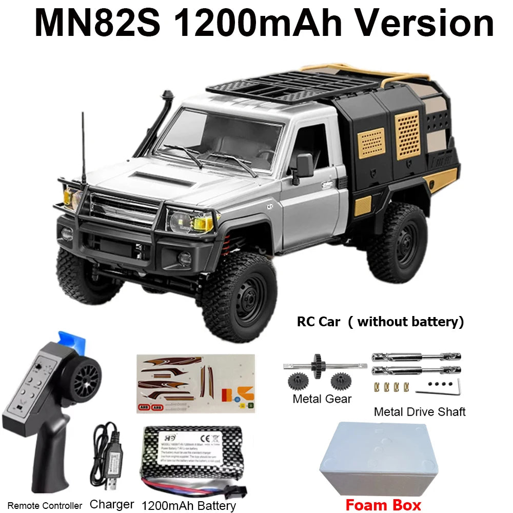MN82 MN82PRO MN82S MN82T RC Car 1/12 4WD 2.4G Remote Control Car Climbing Off-road RC Crawler LED Light Truck RC Toys As Gift