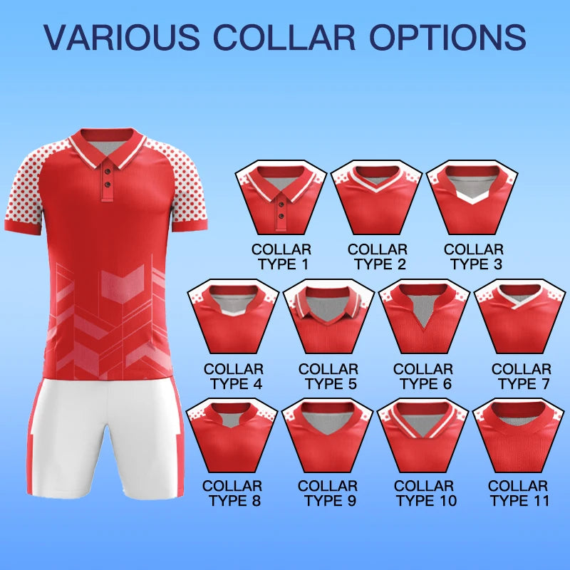 Wholesale Football Jersey Custom Shirt Sublimation Embroidery Logo Team Soccer Shirts Men Training Sportswear Jersey Top Z259049