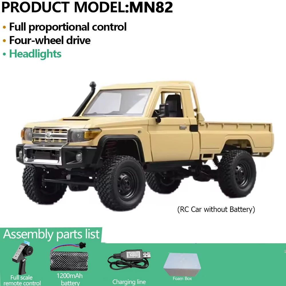 MN82 MN82PRO MN82S MN82T RC Car 1/12 4WD 2.4G Remote Control Car Climbing Off-road RC Crawler LED Light Truck RC Toys As Gift