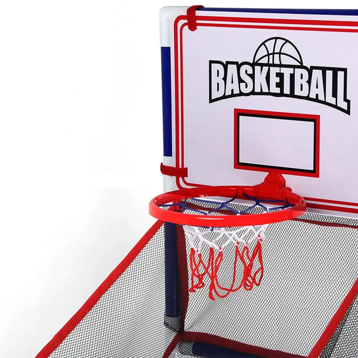 Children’s Large Basketball Shooting Game Machine with 2 Balls Easy Assembly Interactive Indoor Outdoor Sports Toy