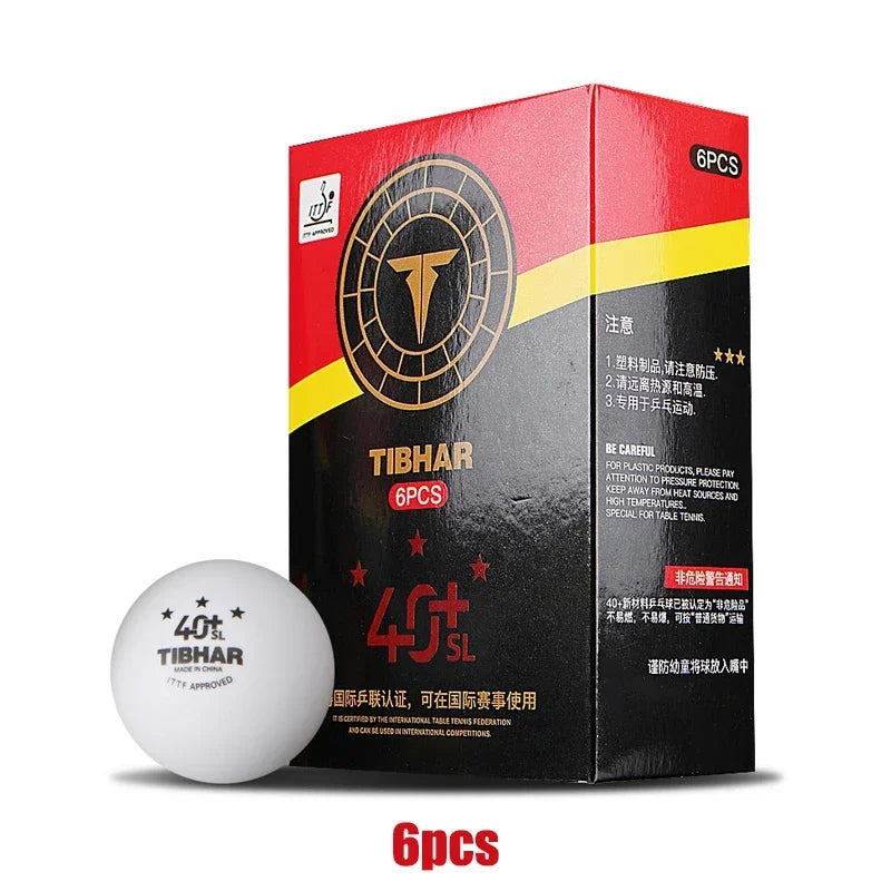 TIBHAR 3-Star Seamless Ping Pong Balls 40+ New Plastic ITTF Approved Professional Table Tennis Ball for Training Competitions