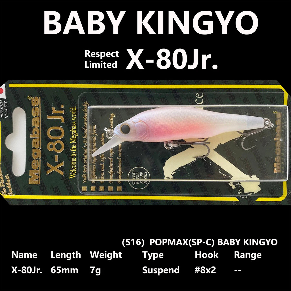 2026.1 NEW Limited COLOR 83 BABY KINGYO RESPECT JAPAN Megabass Fishing Lure BASS Sea Tackle VISION ONETEN JR LBO X-80 JR POPX