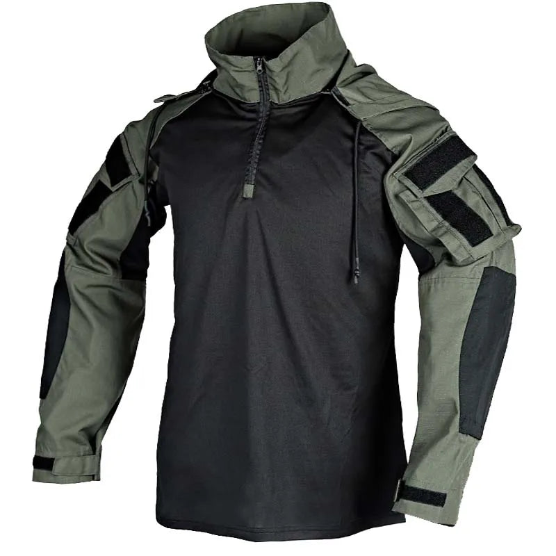 Men Tactical Suits Outdoor Paintball Clothing Uniform Shooting Combat Hiking Uniform Camouflage Shirts Cargo Knee Pads Pants