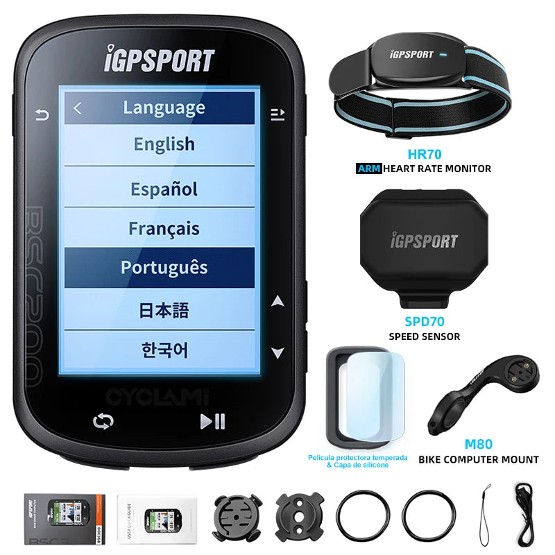 Wireless Bicycle Computer GPS IGPSPORT BSC200 BSC 200 Bike Speedometer Cycling Odometer 2.5in ANT+ APP Sync Slope Altitude