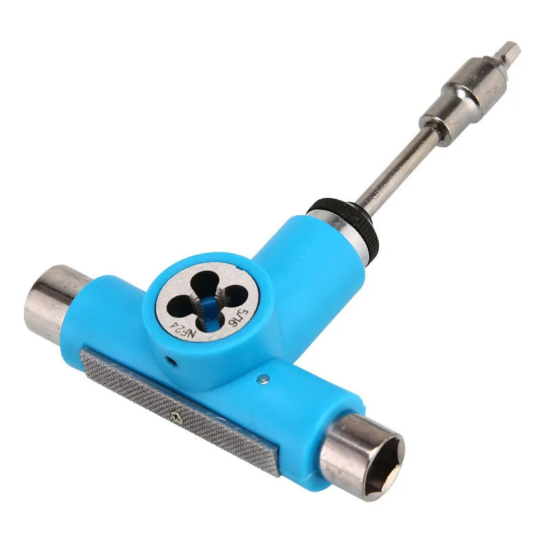 Skateboard T-tool Combination Skateboard Tool Die Sleeve Buckle Portable Into Semi-Automatic Multi-Functional Disassembly