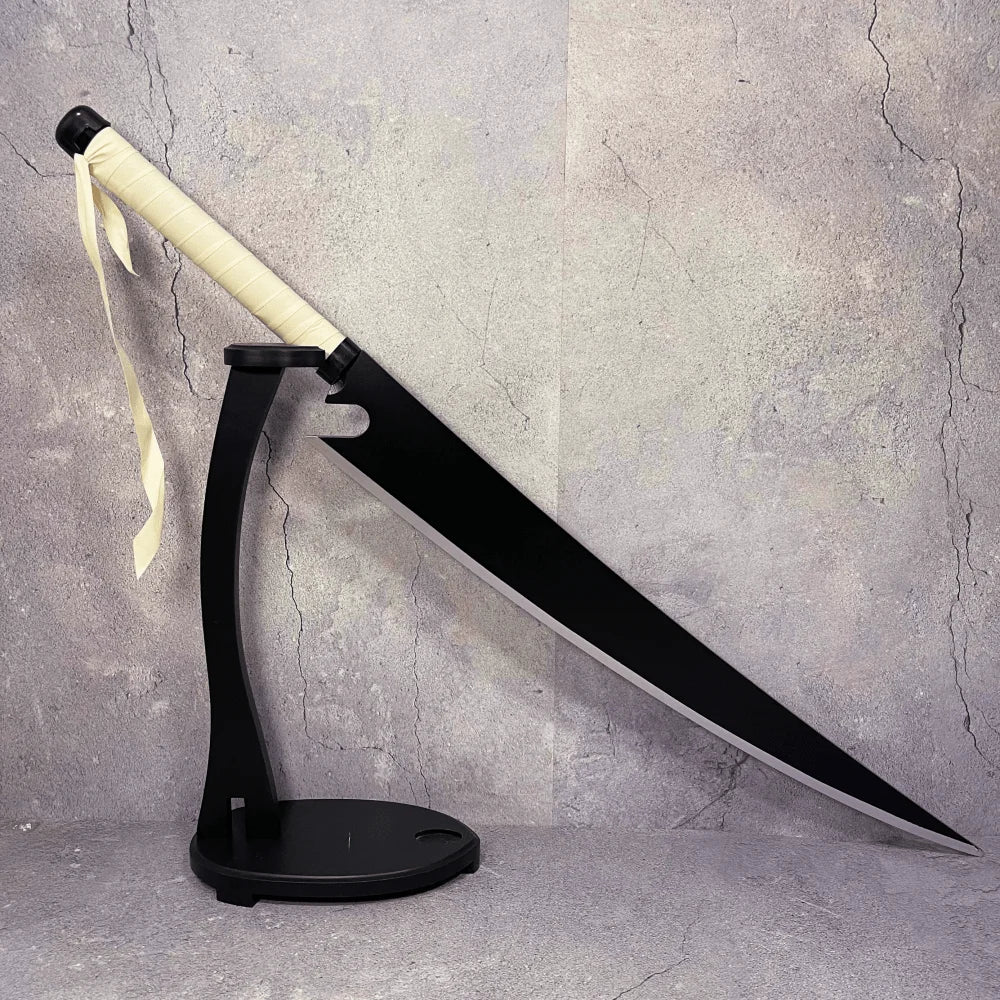40inch Kurosaki Ichigo Katana Real Japanese Katana Original Samurai Sabre Bleach Anime Sword Cosplay Prop Ninja Knife Toy Gift