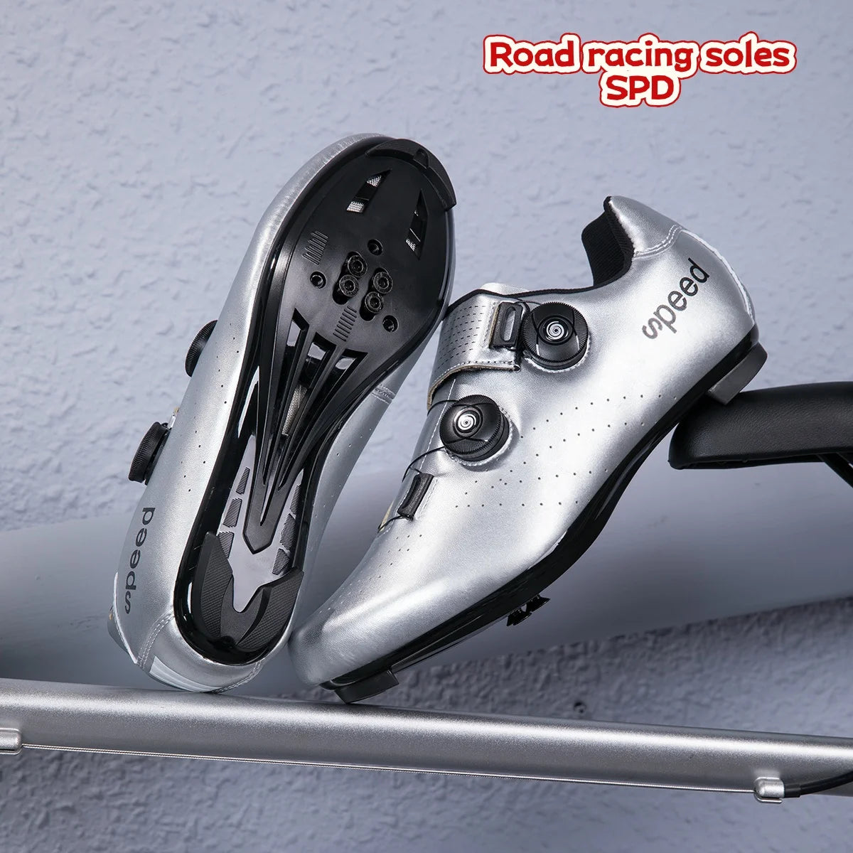 SPD Road Cycling Shoes, Mountain Off-Road MTB, Comfortable And Non-Slip, Unisex For Road Racing And City Commuting 37-46
