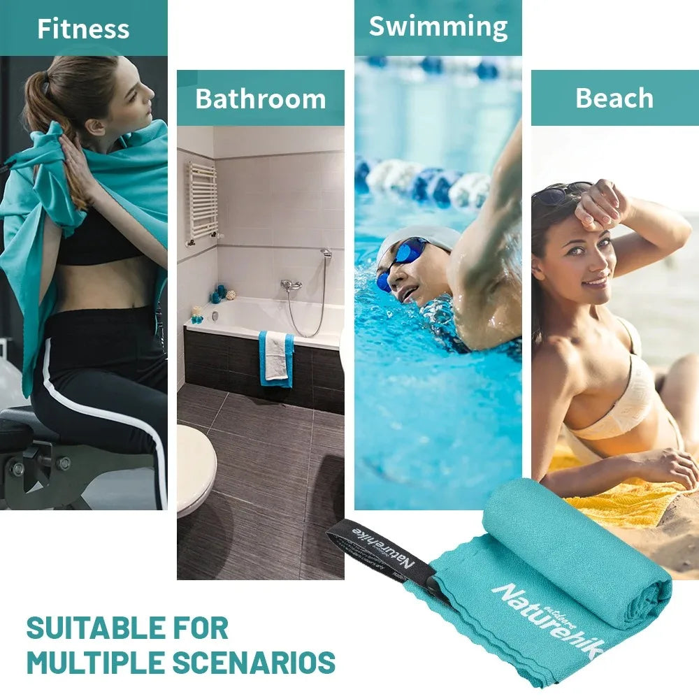 Naturehike Outdoor Quick-drying Towel Beach Towel Microfiber Towel Ultralight Camping Hiking Cycling Portable Sports Gym Towel