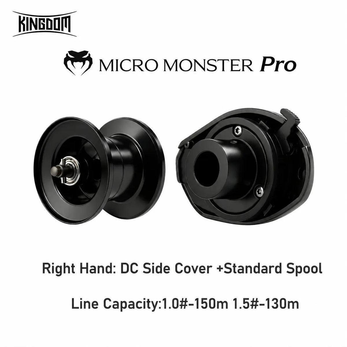 Kingdom Micro Monster Pro PRO+  Baitcasting Fishing Reel 4K/6kg Max Drag 7.6:1 Gear Ratio 138g Ultra-light Carbon Fishing Reel