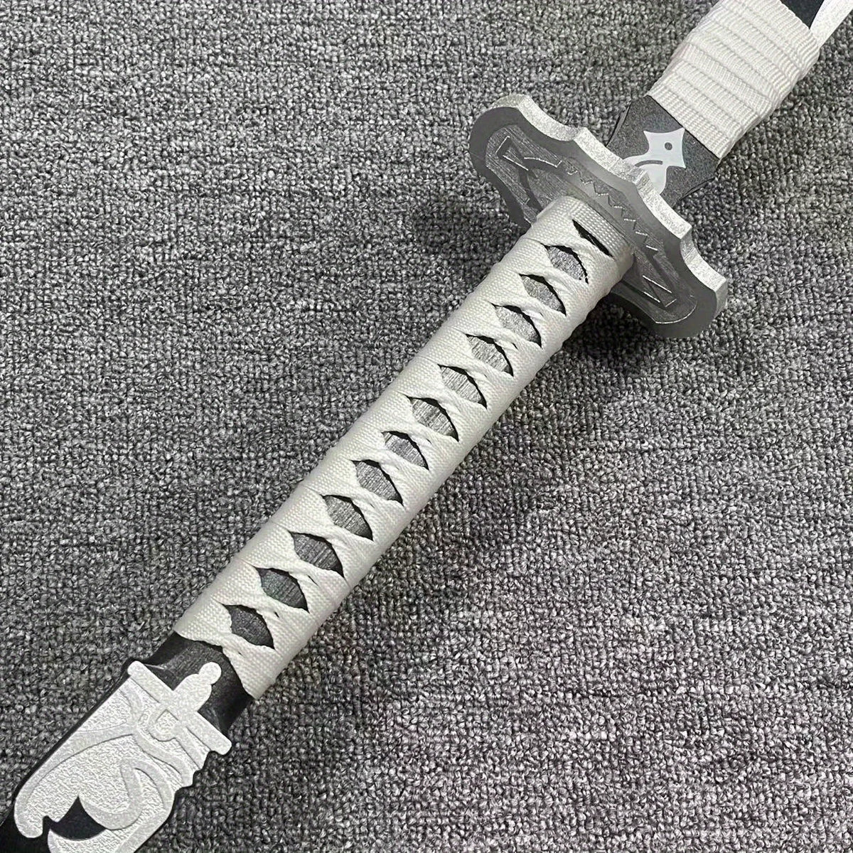 47inch 2B 9S Katana Cosplay Prop Wood Ninja Knife Anime Automata Sword Real Size Japanese Katana Original Samurai Sabre Gift