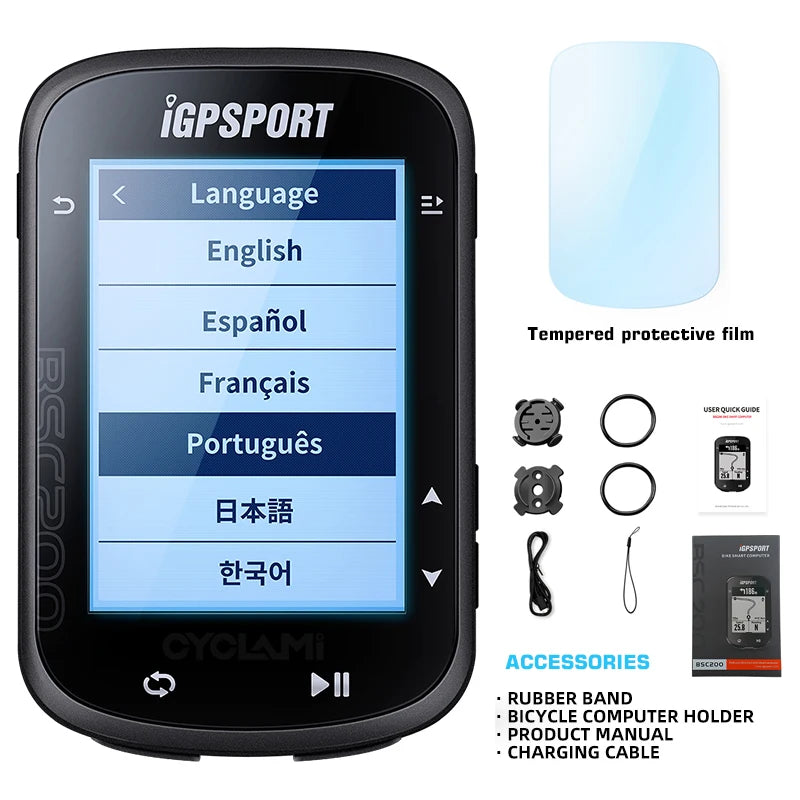 Wireless Bicycle Computer GPS IGPSPORT BSC200 BSC 200 Bike Speedometer Cycling Odometer 2.5in ANT+ APP Sync Slope Altitude