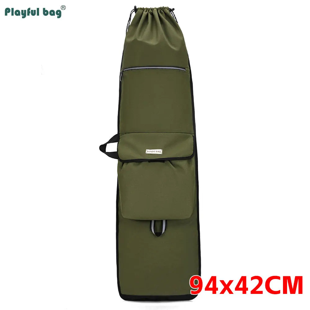 122CM 94CM 86CM Canvas Skateboard Bag Large Capacity Multifunctional Fishing Tackle Backpack Diving Fin Protective Bags AVA311