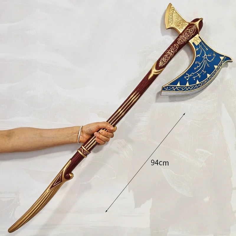 Large Kratos Axe Katana Athena Leviathan Blade Sword Chaos God of War 4 Cosplay Prop Real Size Japanese Katana Samurai Sabre Toy