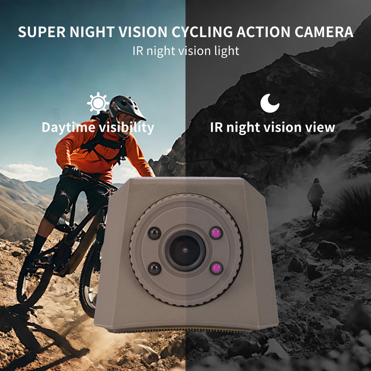 Tactical Helmet Camera, 720P HD Video Recorder with Photo Capture, Adjustable-Angle Helmet Cam, FAST Helmet Accessories