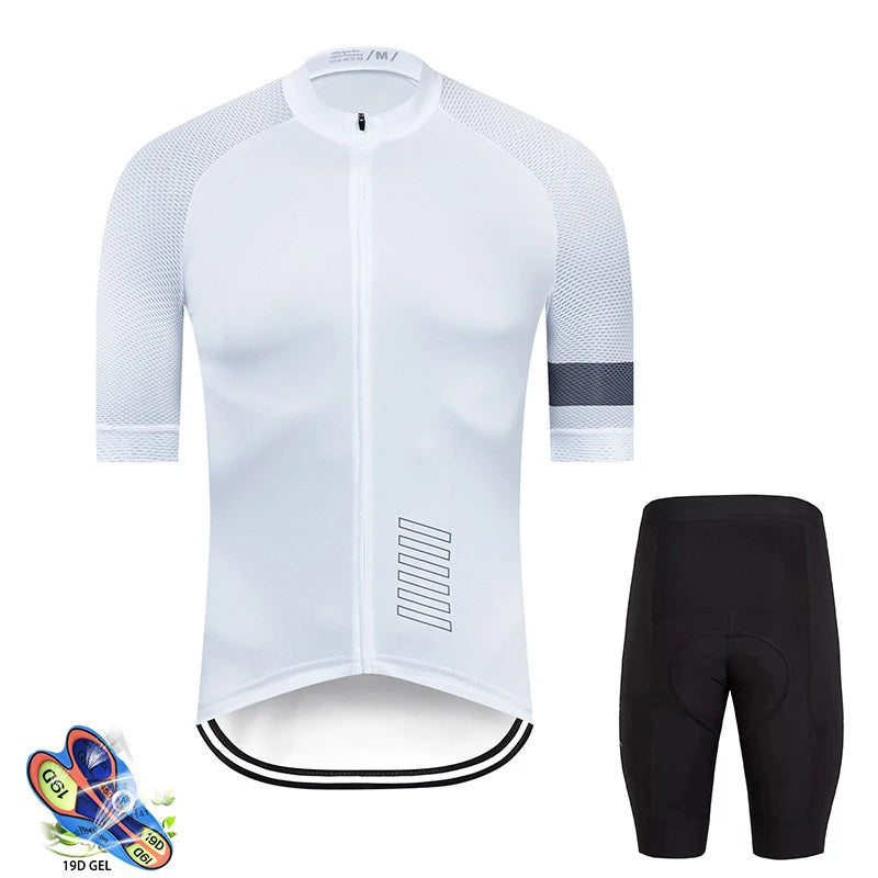 2026 New Pro Team Cycling Jersey Set Men's Summer Bike Mountain Uniform Ropa Ciclismo Maillot Hombre Bicycle Clothing Suit