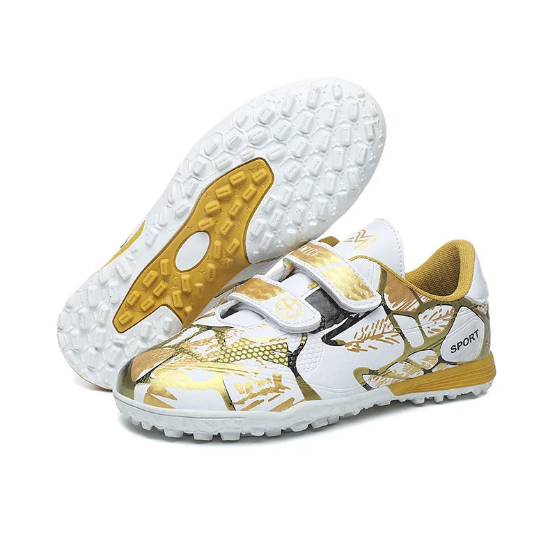 Kids Soccer Shoes FG/TF School Football Boots Boys Girls Cleats Grass Sneakers Child Outdoor Athletic Training Sports Footwear
