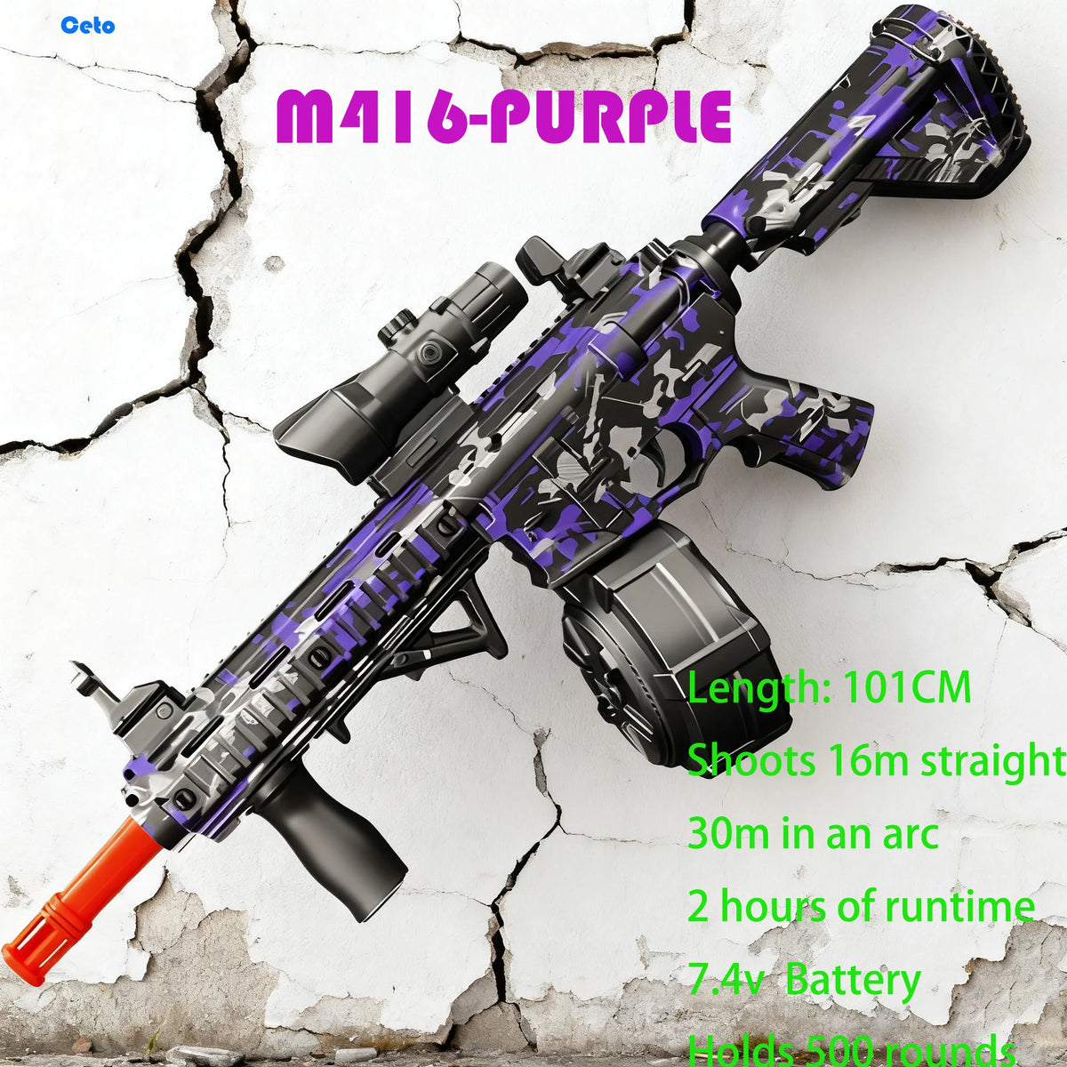 Gel Blasters Gun Toys for Adults 500 Rounds Full Auto 7.4V Electric Long Range Outdoor Team Game Battle Blaster For Adults&Teens
