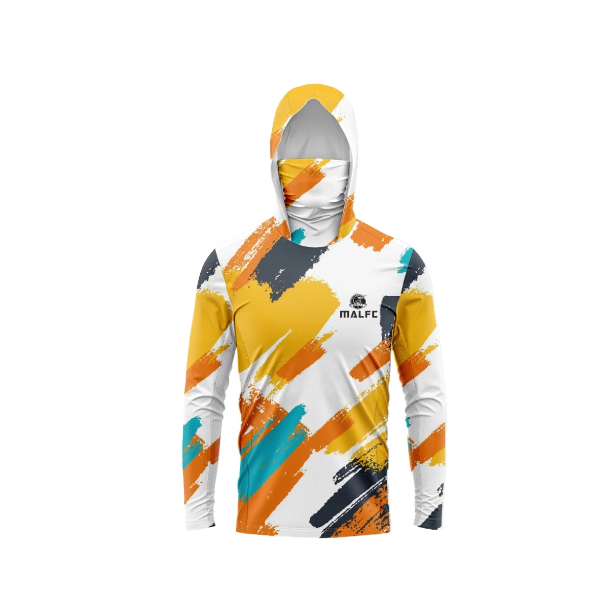 MALFC Men Hood Fishing Shirt long sleeve fishing t shirt uv protection Fishing Apparel
