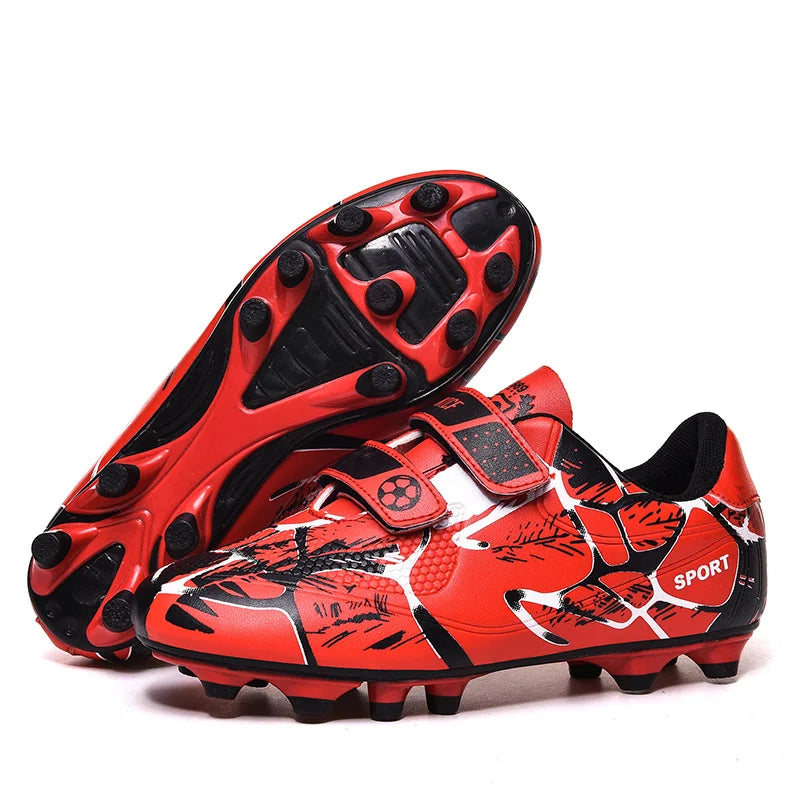 Kids Soccer Shoes FG/TF School Football Boots Boys Girls Cleats Grass Sneakers Child Outdoor Athletic Training Sports Footwear