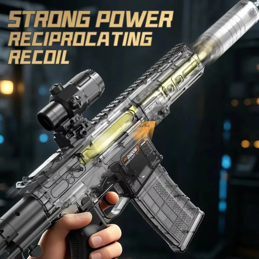 Electric Function SLR Water Gun Toy High Pressure Long-range Water Pistol Summer Outdoor Pool Water Shooting Games