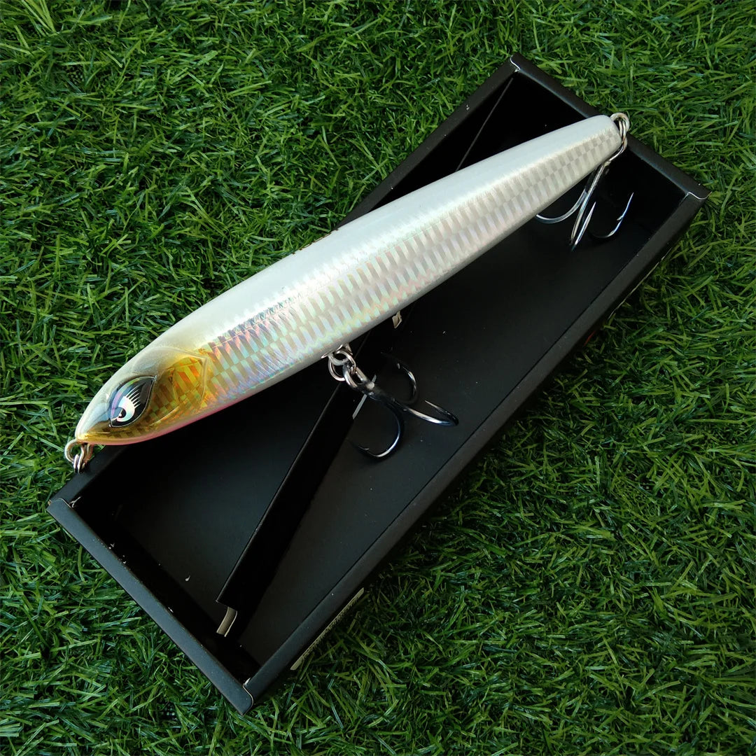 Noeby 1pc 185mm 114g Sinking Stickbait Fishing Lure Pencil Wobbler Reinforced Artificial Hard Bait Sea Fishing Lures