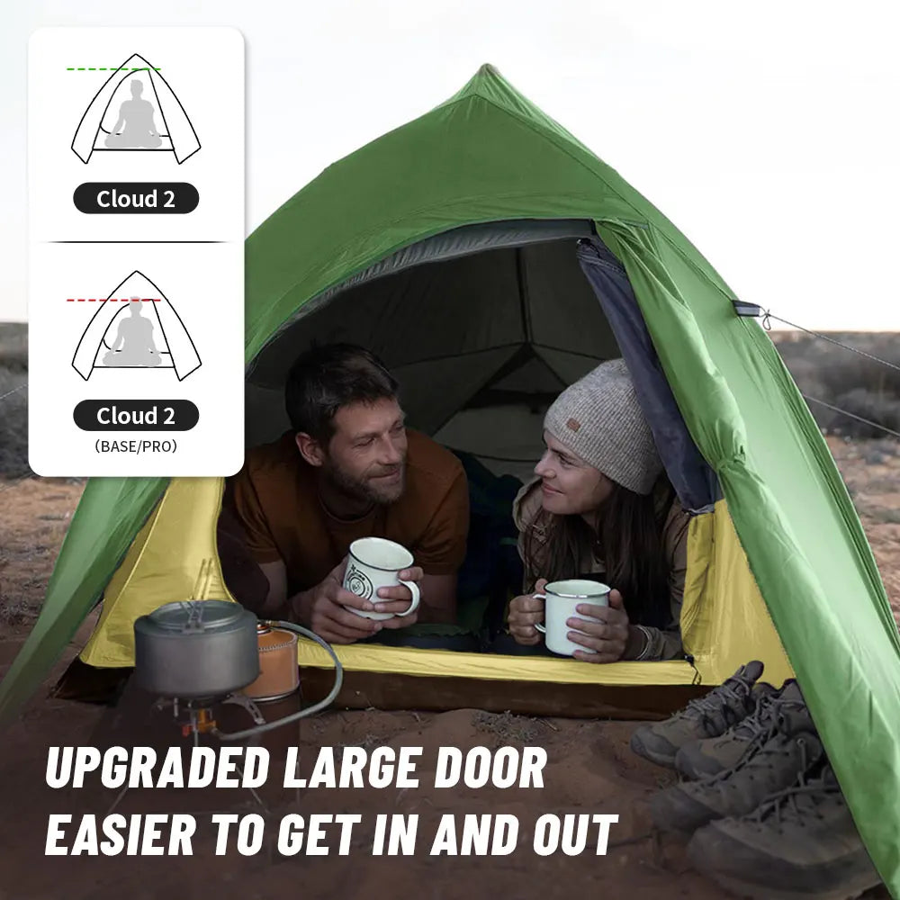 Naturehike Cloud Up 1 2 3 Person Camping Tent Ultralight Waterproof Trekking Tents Hiking Backpacking Shelter Tent Travel Tent