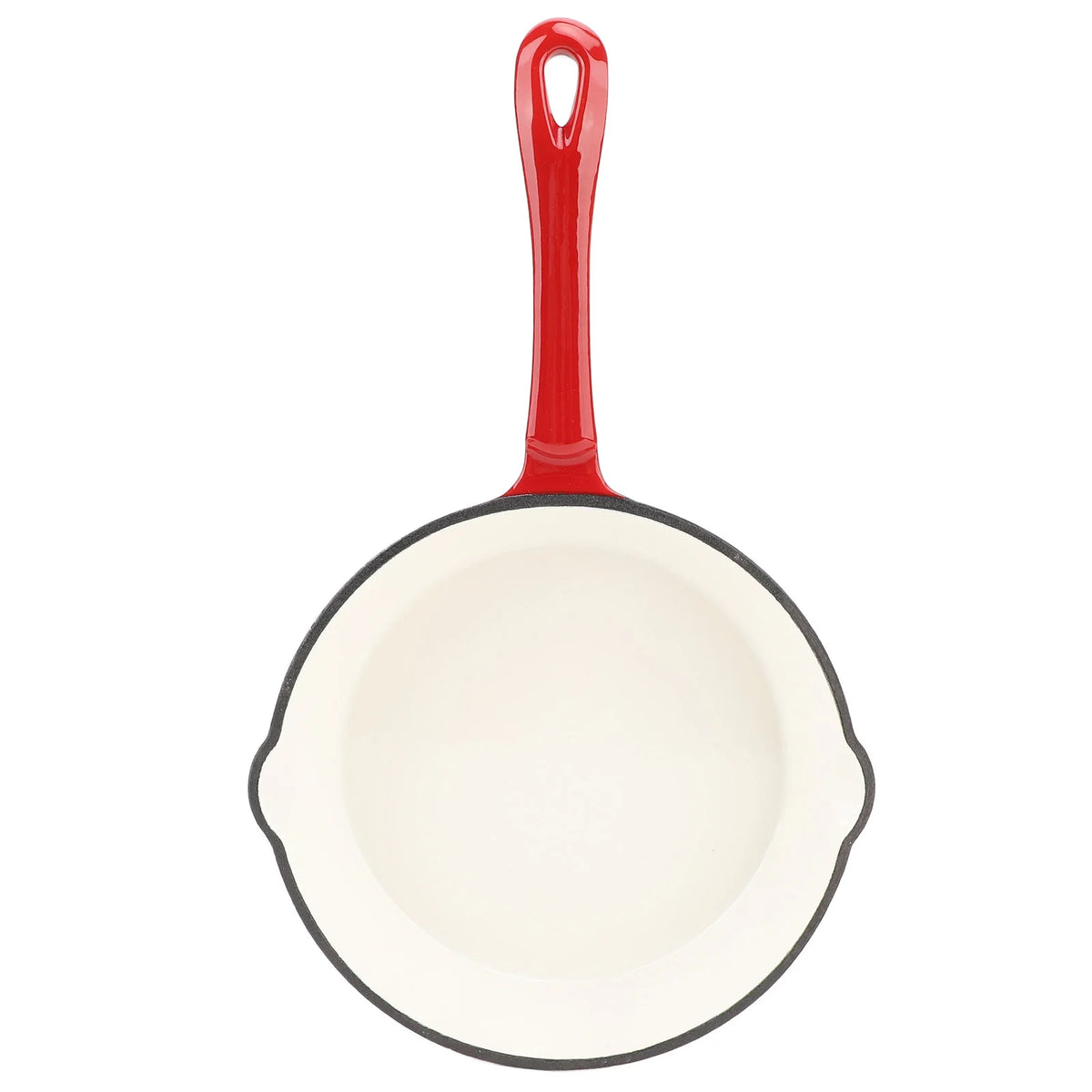Premium Cast Iron Frying Pan Non-Stick Skillet for Omelettes and Steak Enamel Cookware for Induction and Gas Stoves