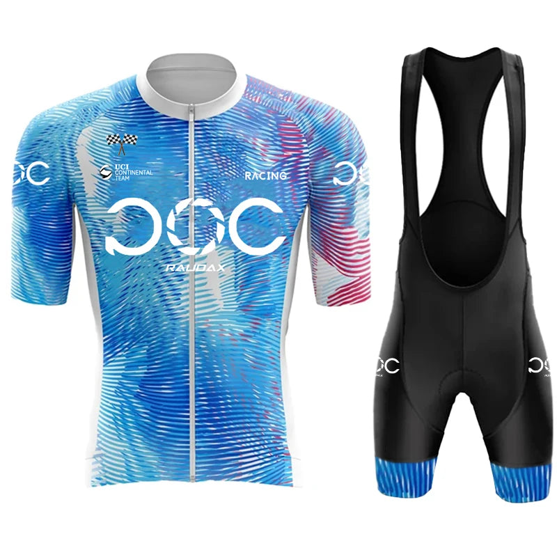 2025 RAUDAX New Men's Cycling Set Road Bicycle Breathable Cycling Suit Bib Shorts Cycling Set Summer Cycling Team Training Suit