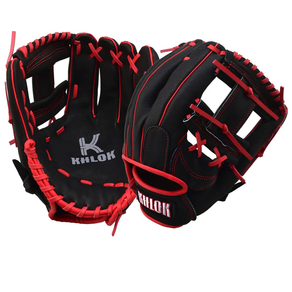 Baseball Glove Pigskin Leather 10.5 12.5 Inch Youth Training