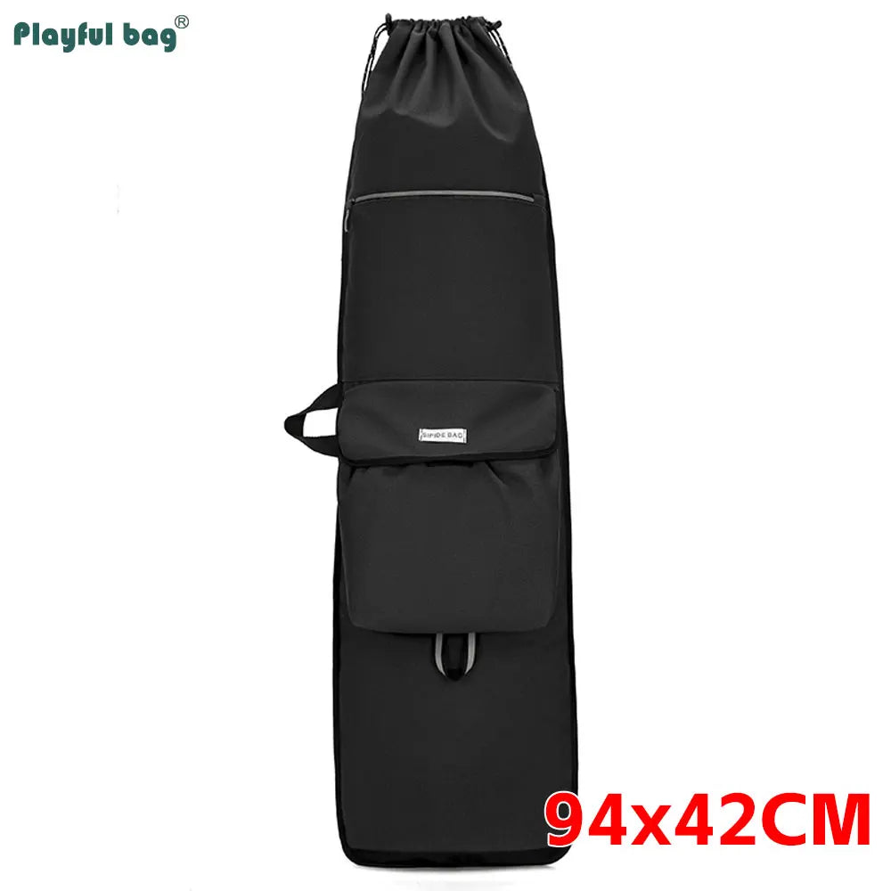 122CM 94CM 86CM Canvas Skateboard Bag Large Capacity Multifunctional Fishing Tackle Backpack Diving Fin Protective Bags AVA311