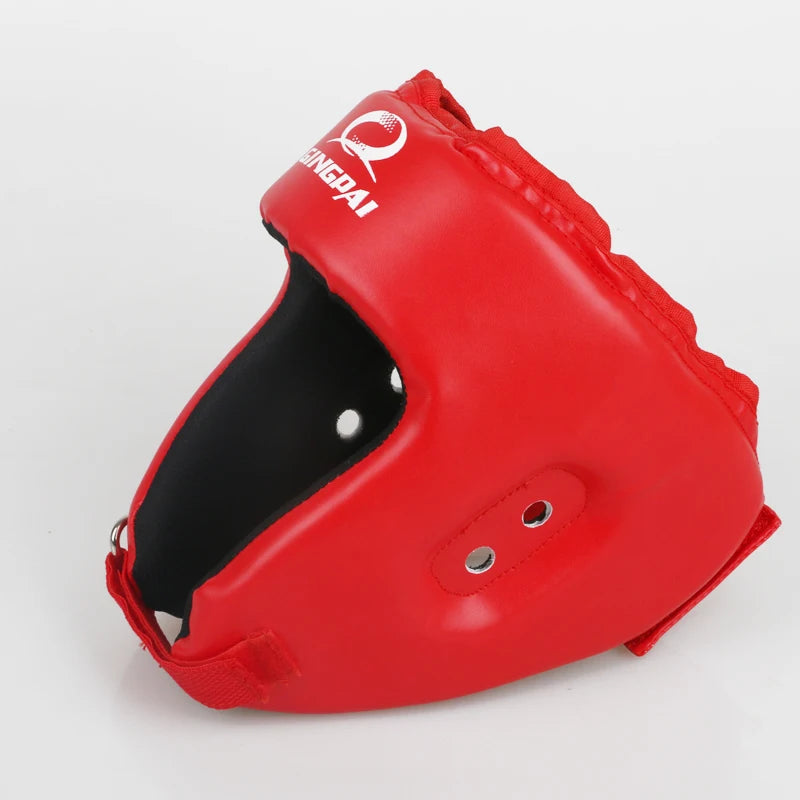 Black Blue Red MMA Helmet Adult Male Female Fighting Muay Thai Kick Boxing Training Helmet Safety Headgear Sanda Protector Guard
